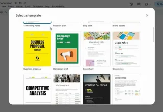 Google Docs, 40 Yeni Modern Şablonla Güncellendi